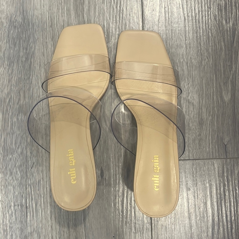 Cult Gaia clear shoes